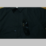 Dog Soldier pánska čierna košela s krátkym rukávom materiál 100%bavlna, otvorené vrecko na hrudi